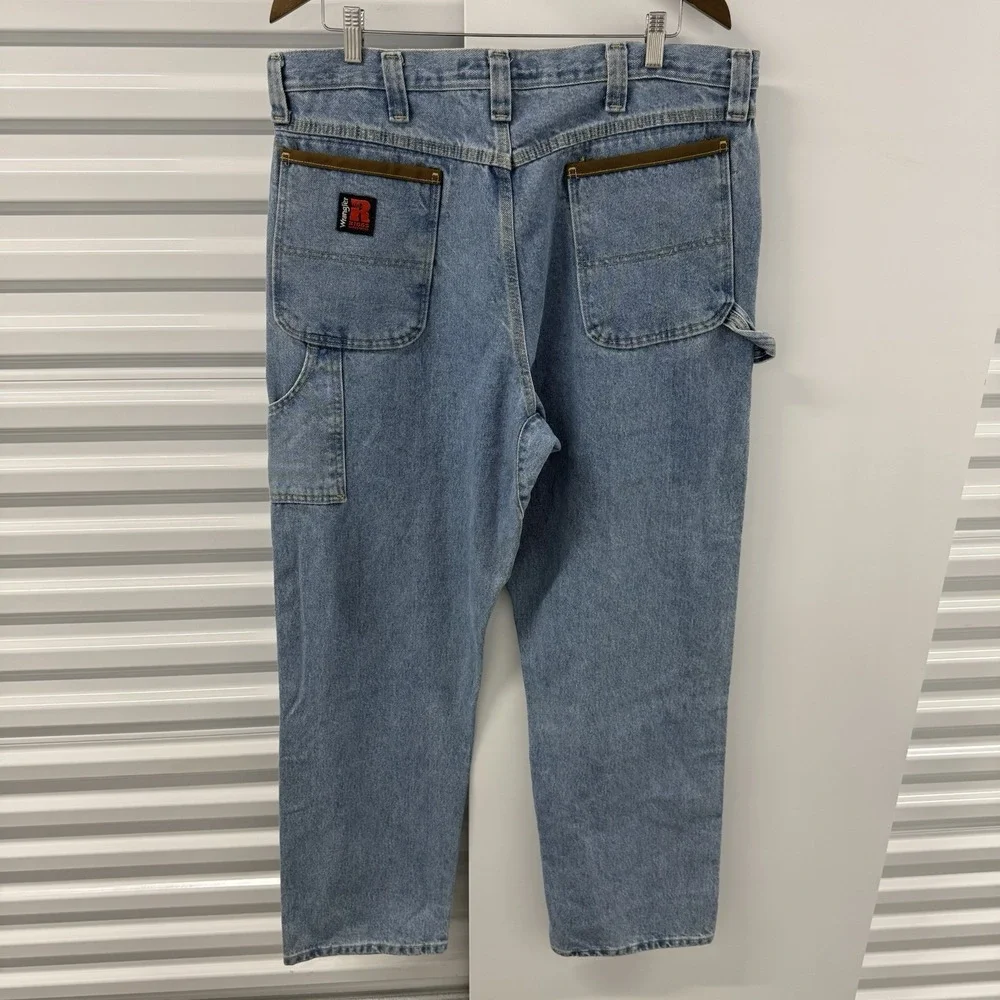 Wrangler Riggs Workwear Carpenter Jeans 36x34 Relaxed Fit Denim Work Pants